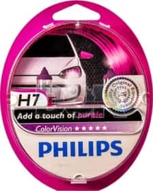 Автолампа Philips ColorVision H7 PX26d 55 W червона 12972CVPPS2 Автолампа Philips ColorVision H7 PX26d 55 W червона 12972CVPPS2