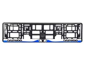 Рамка номерного знака Winso 000061 колір чорний на Daewoo