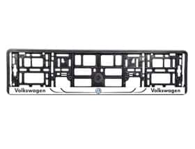 Рамка номерного знака Winso 000201 цвет черный на Volkswagen Рамка номерного знака Winso 000201 цвет черный на Volkswagen