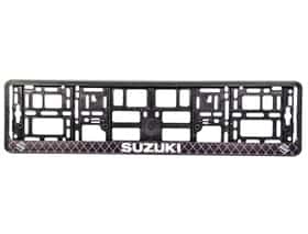 Рамка номерного знака Winso 000461 колір чорний на Suzuki Рамка номерного знака Winso 000461 колір чорний на Suzuki