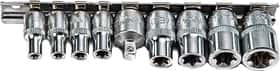 Набір торцевих головок та компонентів Yato YT-0520 1/4", 3/8" (9 пр.)