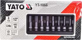 Набір торцевих головок Yato YT-1066 1/2" (8 пр.)