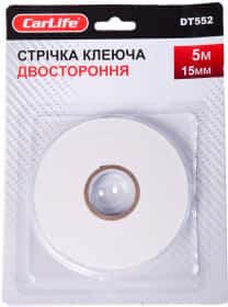 Двосторонній скотч Carlife DT552 15 мм х 5 м Двосторонній скотч Carlife DT552 15 мм х 5 м