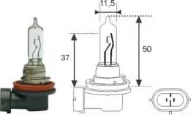 Автолампа Magneti Marelli H9 PGJ19-5 65 W прозрачная 002548100000
