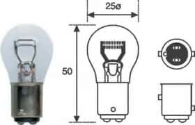 Автолампа Magneti Marelli P21/5W BAY15d 5 W 21 W прозора 008528100000