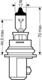 Автолампа Osram HB1 P29t 45 W 65 W прозрачная 9004