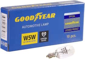 Автолампа Goodyear W5W W2,1x9,5d 5 W прозора GY015205 Автолампа Goodyear W5W W2,1x9,5d 5 W прозора GY015205