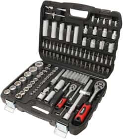 Набор торцевых головок и комплектующих WMC Tools 41082-5 1/2", 1/4" (108 пр.)