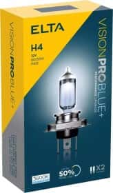 Автолампа Elta Automotive Vision Pro Blue+ H4 P43t 55 W 60 W светло-голубая EB2472TR