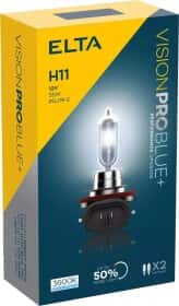 Автолампа Elta Automotive Vision Pro Blue+ H11 PGJ19-2 55 W светло-голубая EB2711TR