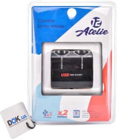 Разветвитель прикуривателя с USB 12 Atelie 951821