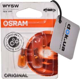 Автолампа Osram Original WY5W W2,1x9,5d 5 W оранжевая 2827NA-02B