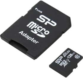 Карта памяти Silicon Power Elite microSDXC 128 ГБ с SD-адаптером Карта памяти Silicon Power Elite microSDXC 128 ГБ с SD-адаптером