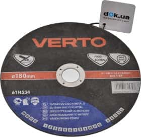 Круг отрезной Verto 61H534 180 мм