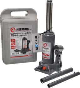 Домкрат Intertool пляшковий гідравлічний 3 т GT0052