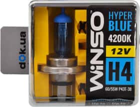 Автолампа Winso Hyper Blue H4 P43t-38 55 W 60 W синяя 712450
