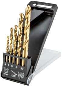 Набор сверл Graphite спиральных по металлу 57H196 4-10 мм 5 шт.