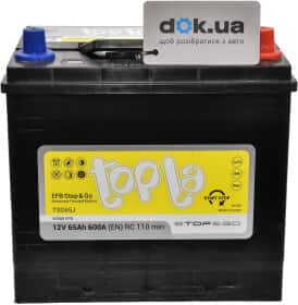 Аккумулятор Topla 6 CT-65-R EFB 112260