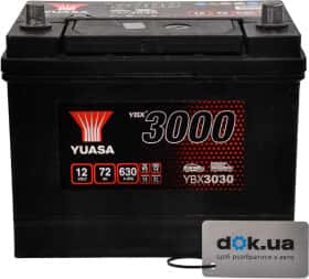 Аккумулятор Yuasa 6 CT-72-R YBX 3000 YBX3030
