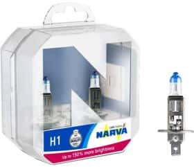 Автолампа Narva H1 P14,5s 55 W прозрачно-голубая 480682100