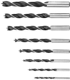 Набір свердл Top Tools спіральних по дереву 60H808 3-10 мм 8 шт.