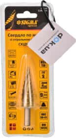Сверло Sigma ступенчатое по металлу и дереву 1183051 4-20 мм