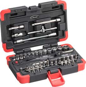 Набор торцевых головок и комплектующих Vigor V2414N 1/4" (46 пр.)
