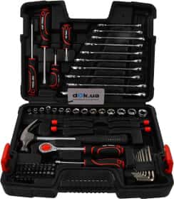 Набор инструментов Top Tools 38В500 1/4", 3/8" 73 ед. Набор инструментов Top Tools 38В500 1/4", 3/8" 73 ед.