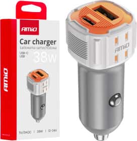 USB зарядка в авто Amio 03883 USB зарядка в авто Amio 03883