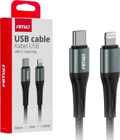 Кабель Amio FullLINK 03916 Apple Lightning - type-C 1 м