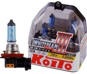 Автолампа KOITO WhiteBeam ver. III H8 PGJ19-1 35 W светло-голубая P0758W