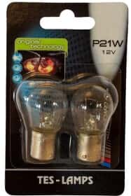 Автолампа Tes-Lamps Standard P21W BA15s 21 W прозрачная 1221ba15s19