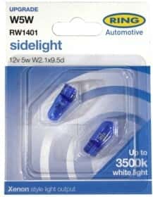 Автолампа Ring W5W W2,1x9,5d 5 W синяя rew1401