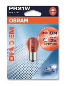 Автолампа Osram Diadem PR21W BAW15s 21 W червона 7508ldr01b