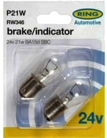 Автолампа Ring P21W BA15d 21 W прозора RW346