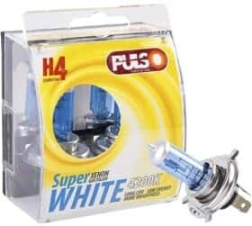 Автолампа Pulso Super White H4 P43t 70 W 75 W синя LP-42471