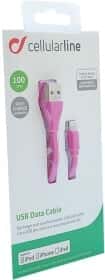 Кабель CellularLine USBDATACFLMFIIPH5P USB - Apple Lightning 1 м