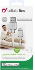 Кабель CellularLine Home USBDATAMFIIPH3MW USB - Apple Lightning 3 м Кабель CellularLine Home USBDATAMFIIPH3MW USB - Apple Lightning 3 м