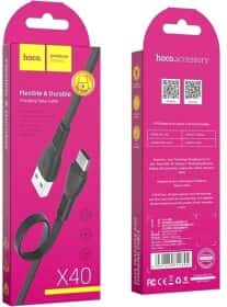 Кабель Hoco X40TYPECBLACK USB - type-C 1 м