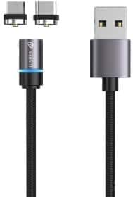 Кабель Xiaomi WSKEN Soldier S1 3022621 USB - Micro USB - USB type-C 2 м Кабель Xiaomi WSKEN Soldier S1 3022621 USB - Micro USB - USB type-C 2 м