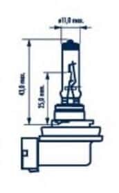 Автолампа Narva Long Life H11 PGJ19-2 55 W прозора 48078
