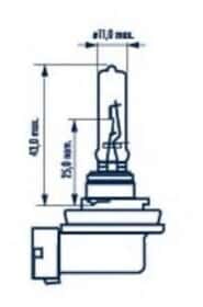 Автолампа Narva Standard H9 PGJ19-5 65 W прозрачная 48077C1
