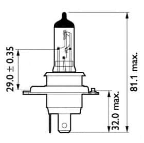 Автолампа Philips MasterDuty H4 P43t-38 70 W 75 W прозрачная 13342MDB1