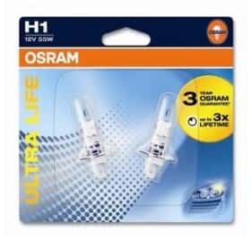 Автолампа Osram Ultra Life H1 P14,5s 55 W прозора 64150ULT02B
