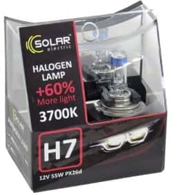 Автолампа Solar Star + 60 H7 PX26d 55 W прозоро-блакитна 1237S2