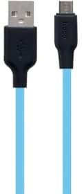 Кабель Hoco X21 X21MICROBLACKBLUE USB - Micro USB 1 м
