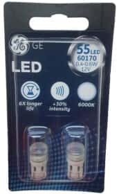 Автолампа General Electric W5W 0,6 W 0,4 W прозора 60170LED2B