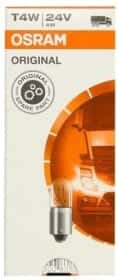 Автолампа Osram Original T4W BA9s 4 W прозора 3930-K10SZT