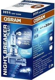 Автолампа Osram Night Breaker Plus H11 PGJ19-2 55 W прозоро-блакитна 64211NBP Автолампа Osram Night Breaker Plus H11 PGJ19-2 55 W прозоро-блакитна 64211NBP
