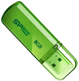 Флешка Silicon Power Helios 101 Green 8 ГБ